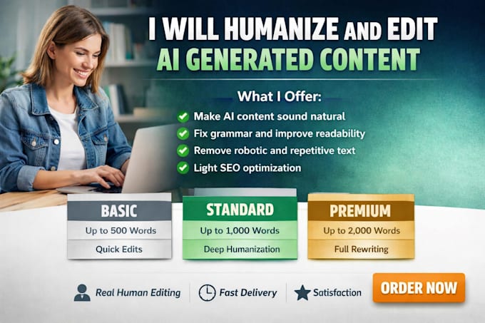 be your humanize and edit ai generated content