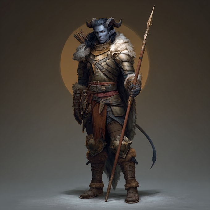 design dnd character art and dnd sci fi characte illustration