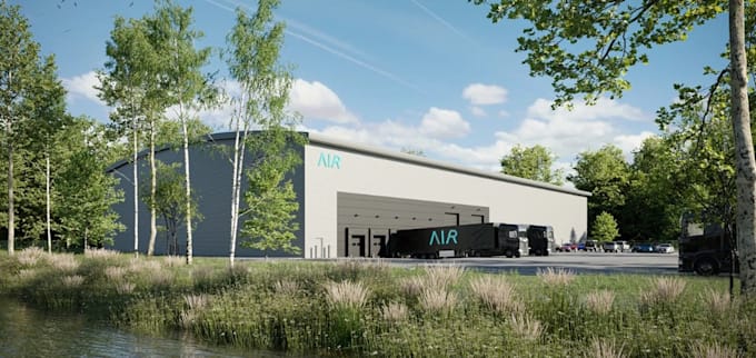 be 3d cgi provider,factory exterior,commercial site plan,warehouse walkthrough