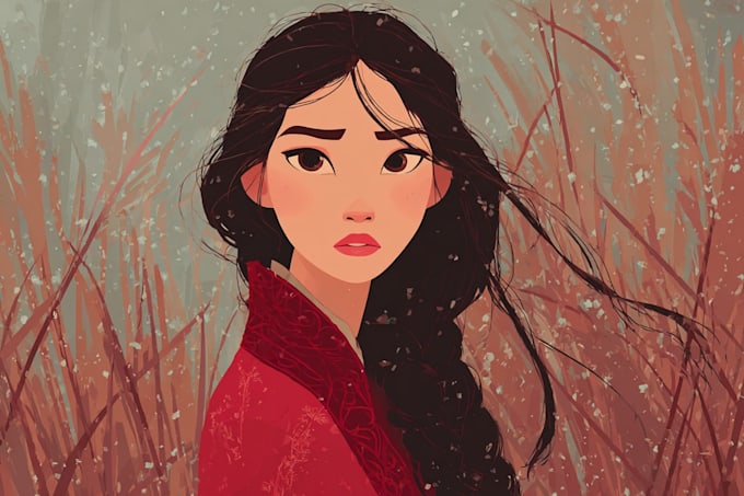 create a magical disney character portrait