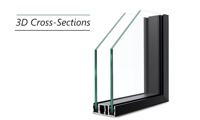 Create 3d renders of windows and other building components by ...