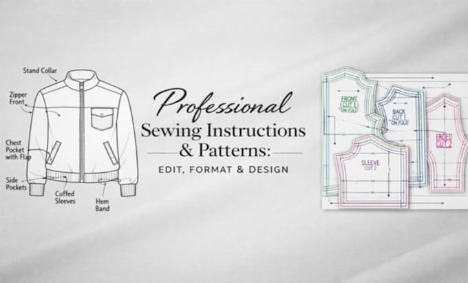 edit, format and design professional sewing instructions patterns