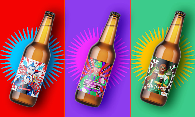 design a custom beer or soda label