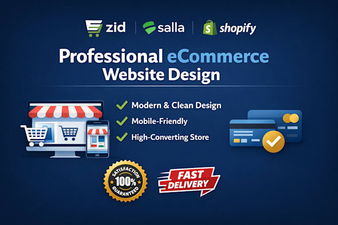 setup and customize your zid or salla online store professionally