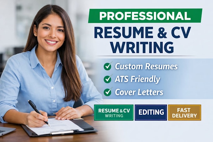 write or edit a professional resume CV that pass ats and gets more interviews