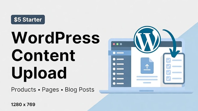 upload products or content to your wordpress website quickly