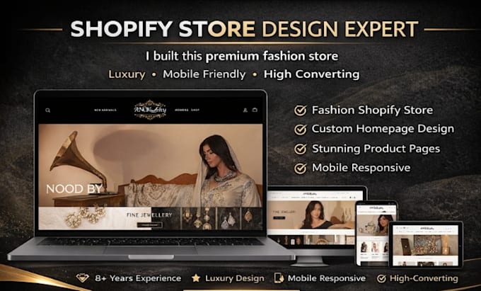 build and design a premium shopify store