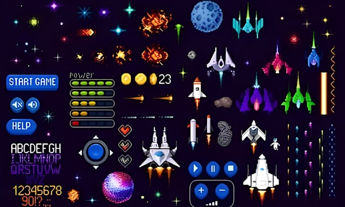 draw custom 2d character sprite sheet 2d animation game pixel art retro sprites