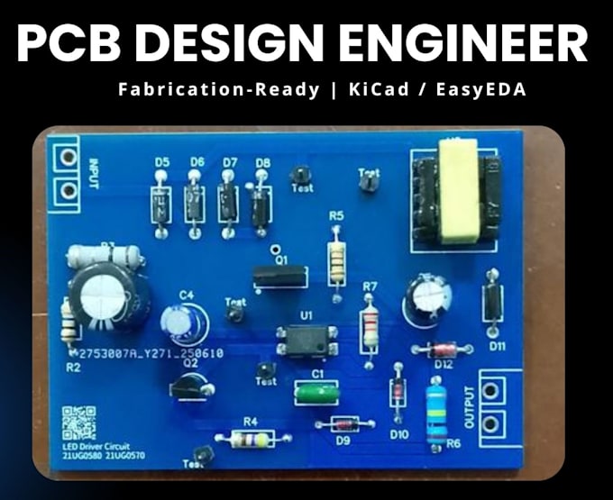 make pcb design  pcb layout using kicad or easyeda