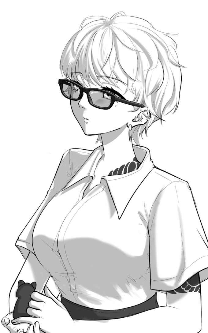 draw character concept sketch or oc
