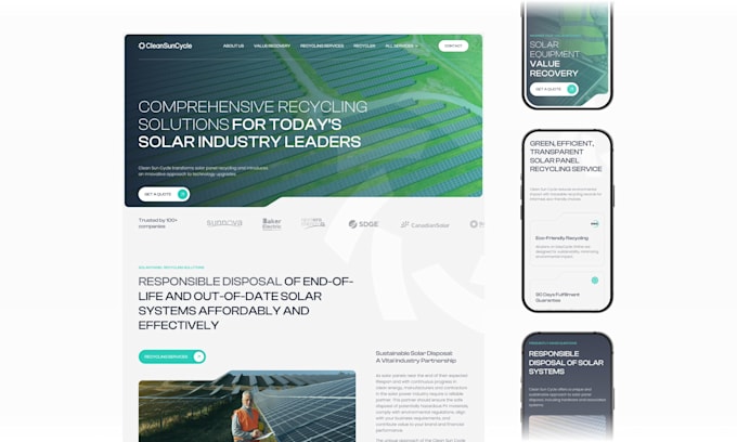 create landing page ui ux design