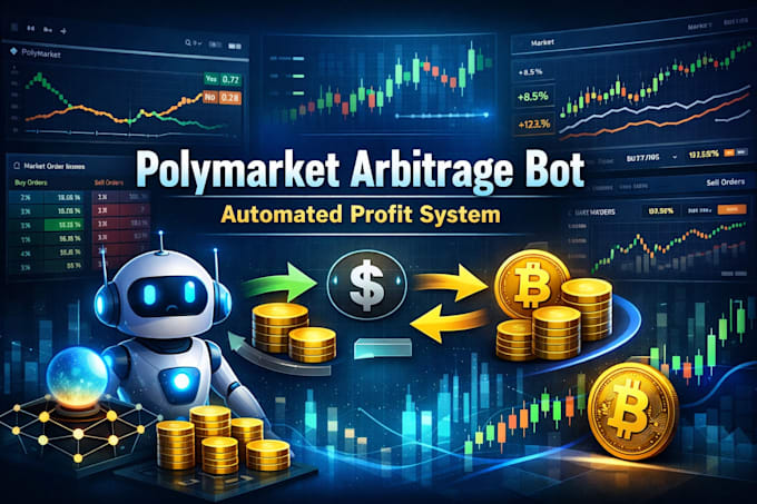 build crypto arbitrage bot, polymarket arbitrage bot, polymarket automation bot