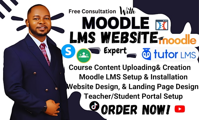 install, build moodle lms website, moodle course creation, moodle customization