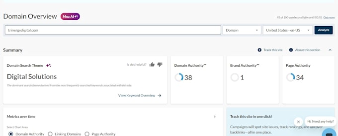 increase your websites moz da to 35