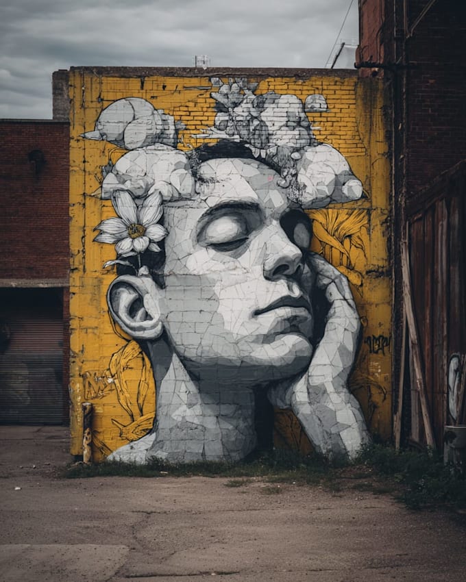create custom graffiti art designs murals and wall arts