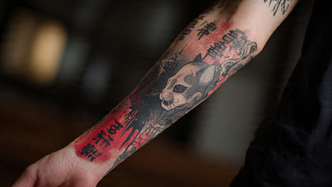 create unique japanese tattoo design