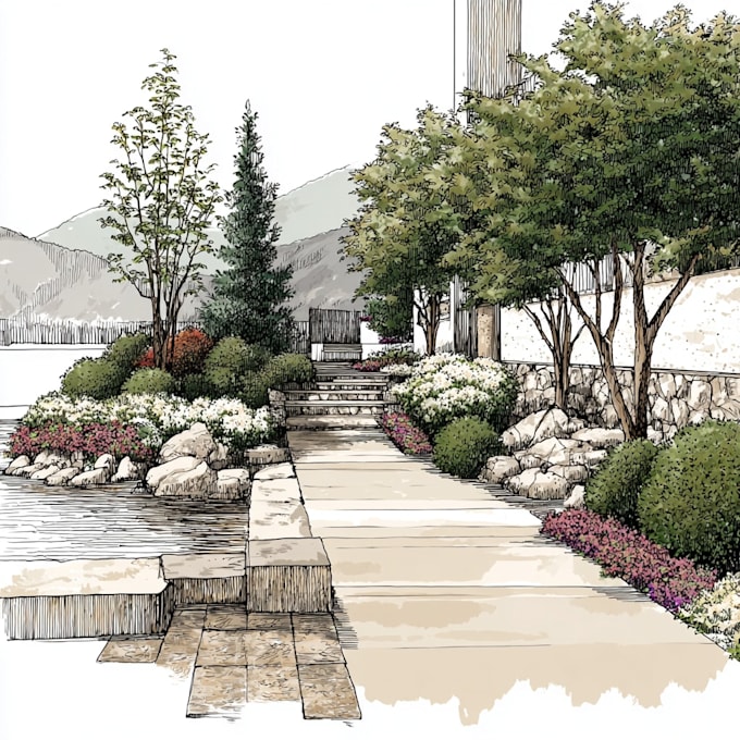 design and render your landscape design