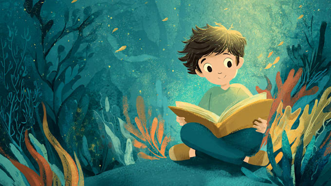 draw a colorful children book illustration