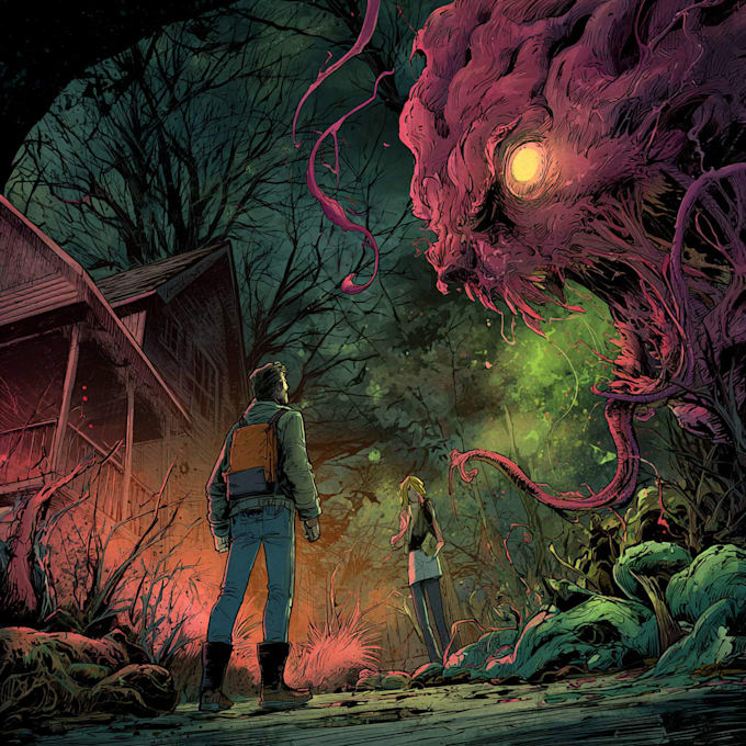 comic book illustration with comic book illustrator