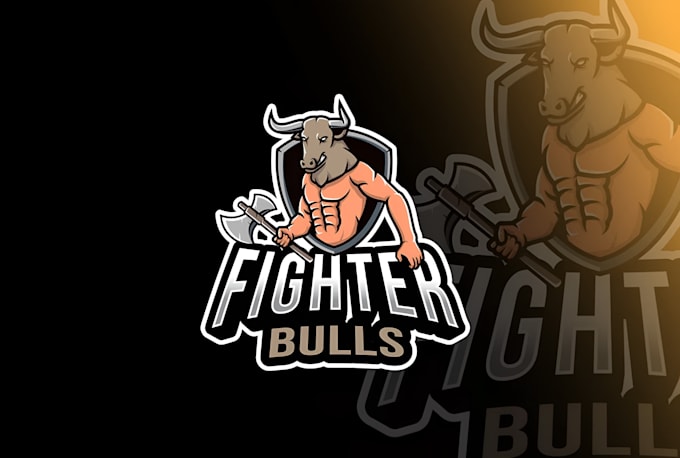 make eye catching bull head logo design 1 day