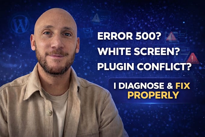 fix your wordpress error, bug or broken website urgently