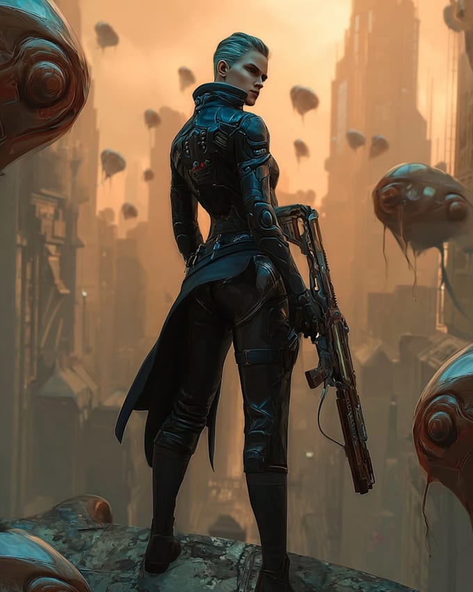 create a beautiful character artwork for you