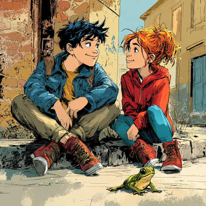 do comic book illustration children comic book