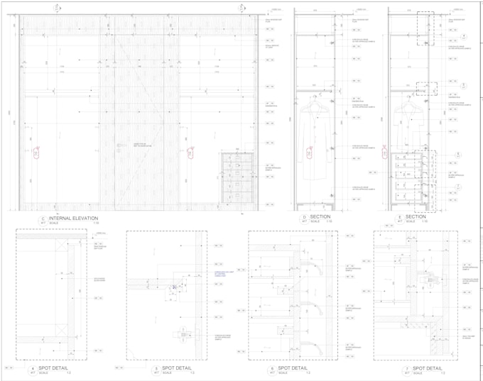 Do shop drawings for fitted furniture cabinet doors desk etc by As ...