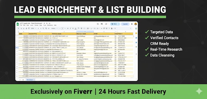 create clean, targeted lead lists with verified emails
