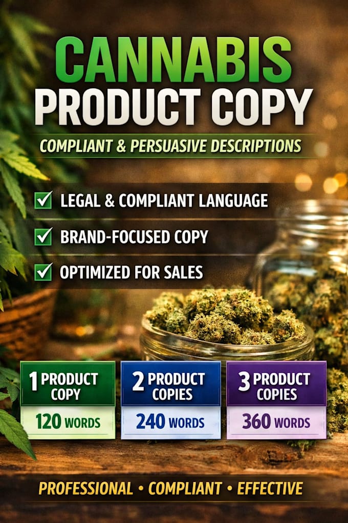 write cannabis sales copy that increases revenue