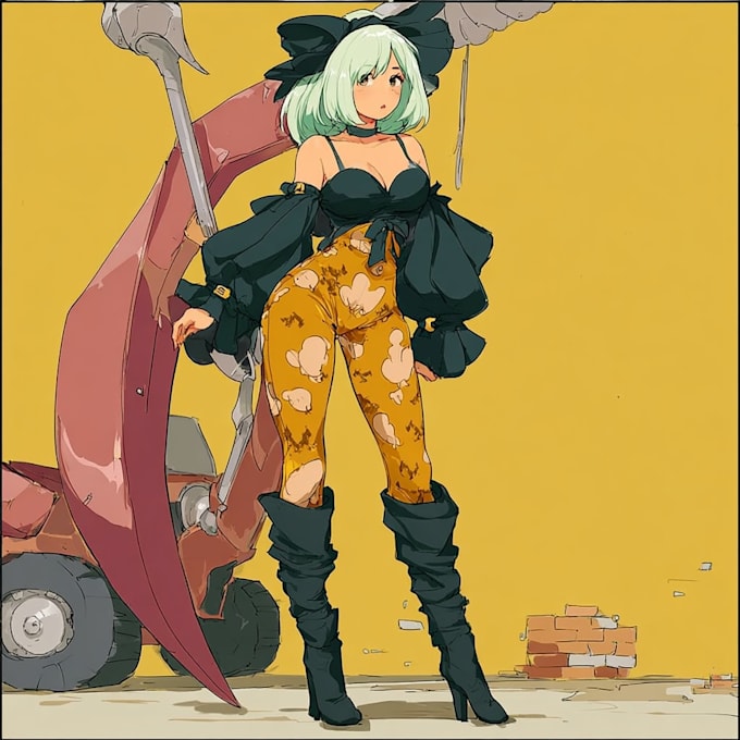 draw anime character illustration for vtuber oc