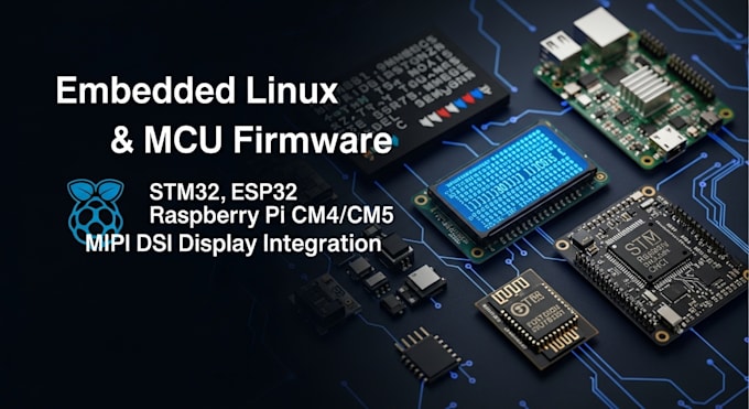 embedded linux engineer for mipi dsi, raspberry pi cm4 cm5, stm32 esp32