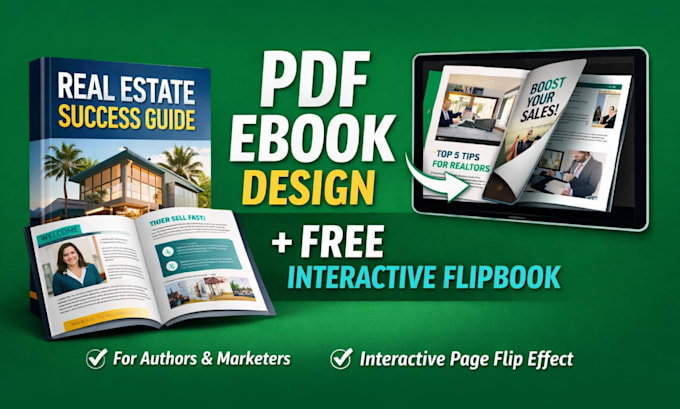 design ebook and book cover with free interactive flipbook