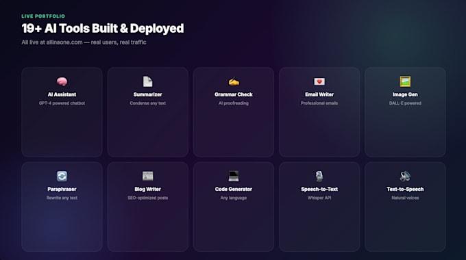 build an ai powered web tool