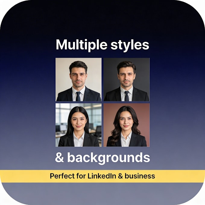 create a professional ai business headshot