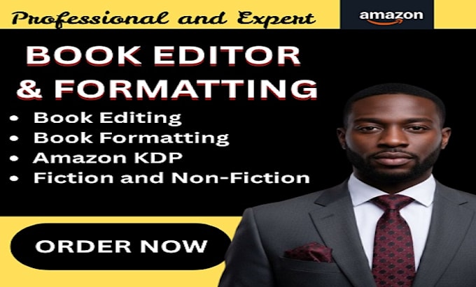 format and edit your books for amazon KDP publishing