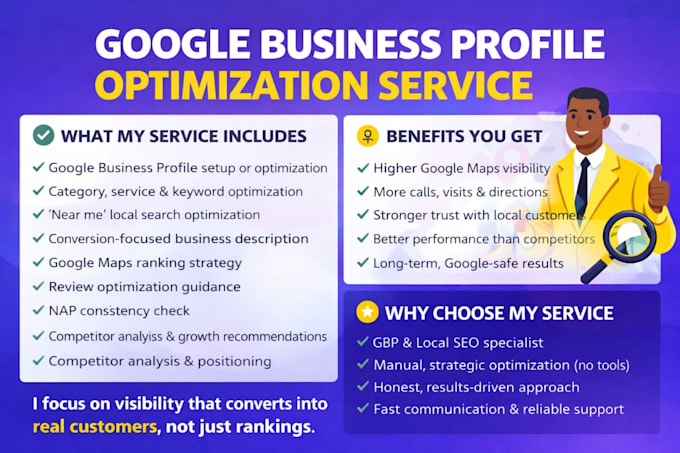 optimize google business profile, gbp optimization, local SEO expert, gbp audit