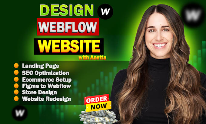 design,redesign and develop webflow website