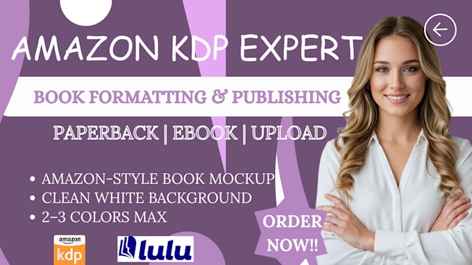 format and upload your book for amazon kdp paperback and ebook