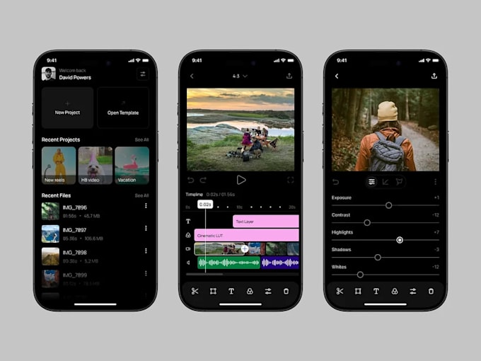 develop video editing app, content creation app, reel making app like inshot app