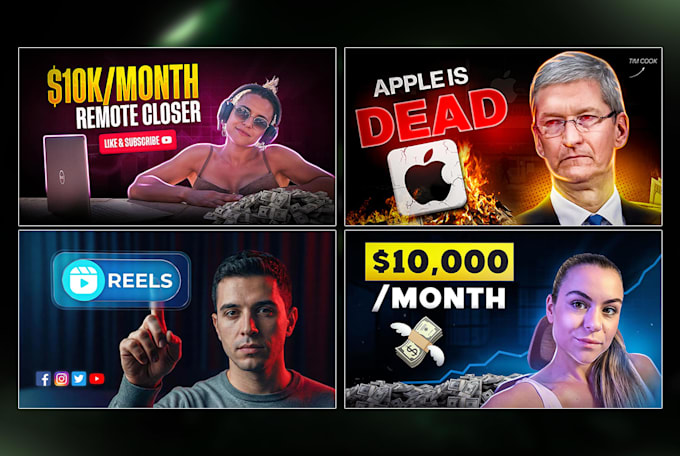 create an amazing youtube thumbnail