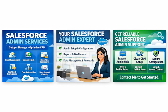 provide salesforce admin support, setup and configuration