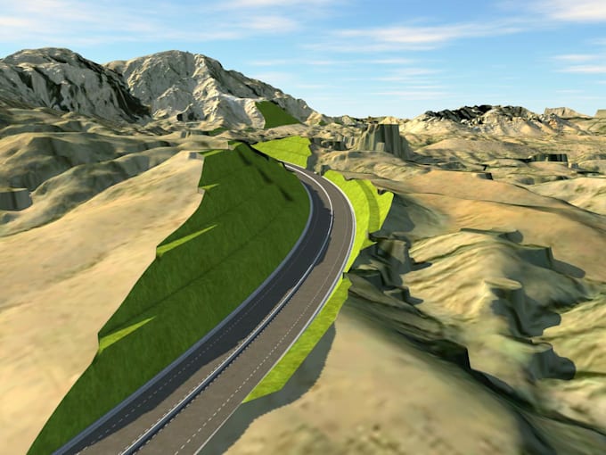 Design roads in civil 3d with infraworks and 3d animation by U ...