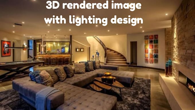 do 3d rendering for interior room, kitchen, bathroom, restaurant, bar and more