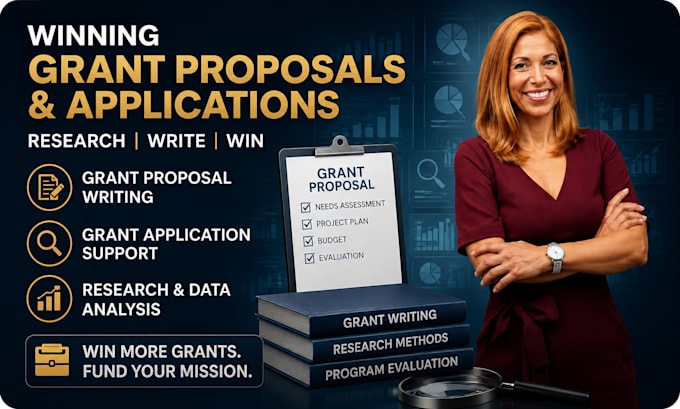 write a winning grant proposal, grant application, and do research
