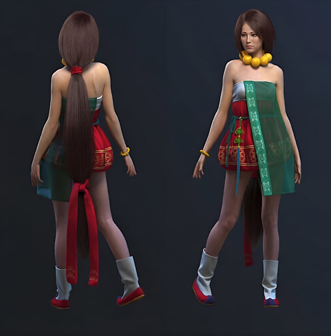 create high detailed 3d character modelling and rigging in