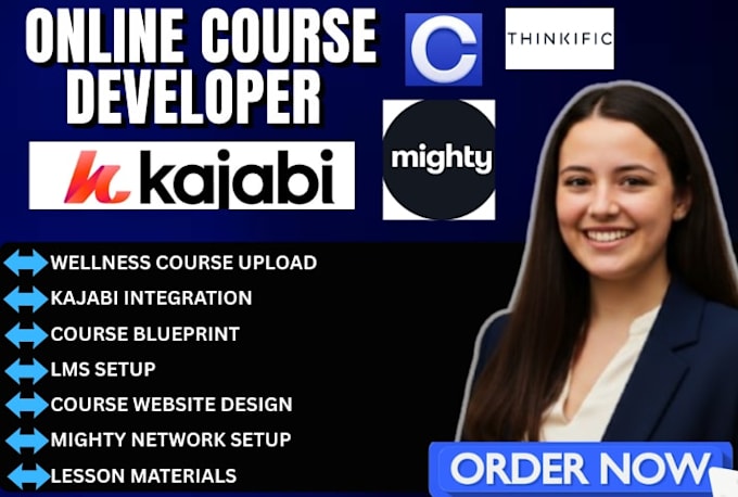 create course content, curriculum and lesson materials for kajabi