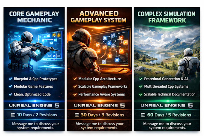 develop unreal engine gameplay systems mechanics and plugins