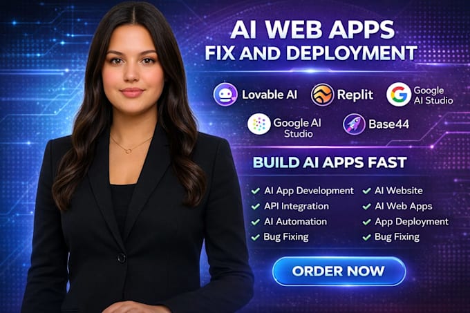build fix deploy lovable ai replit ai base44 rocket new google ai studio rork ai