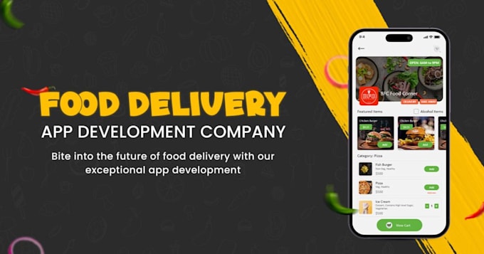 develop food delivery app, restaurant website, online booking app delivery app
